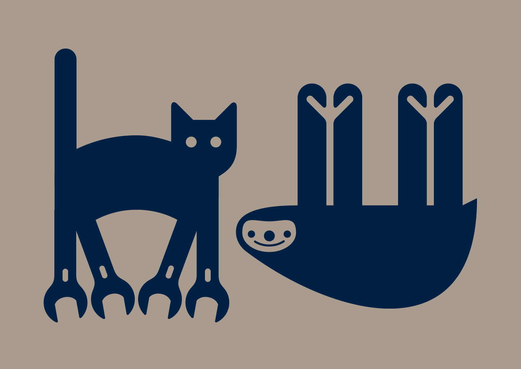 1716x1216 Wallpaper Blue, Brown, Animal, Bike, Bicycle, Silhouette, Shop