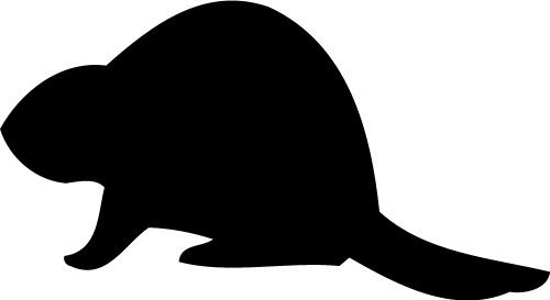 500x273 Beaver Animal, Silhouette Logos Animal Silhouette
