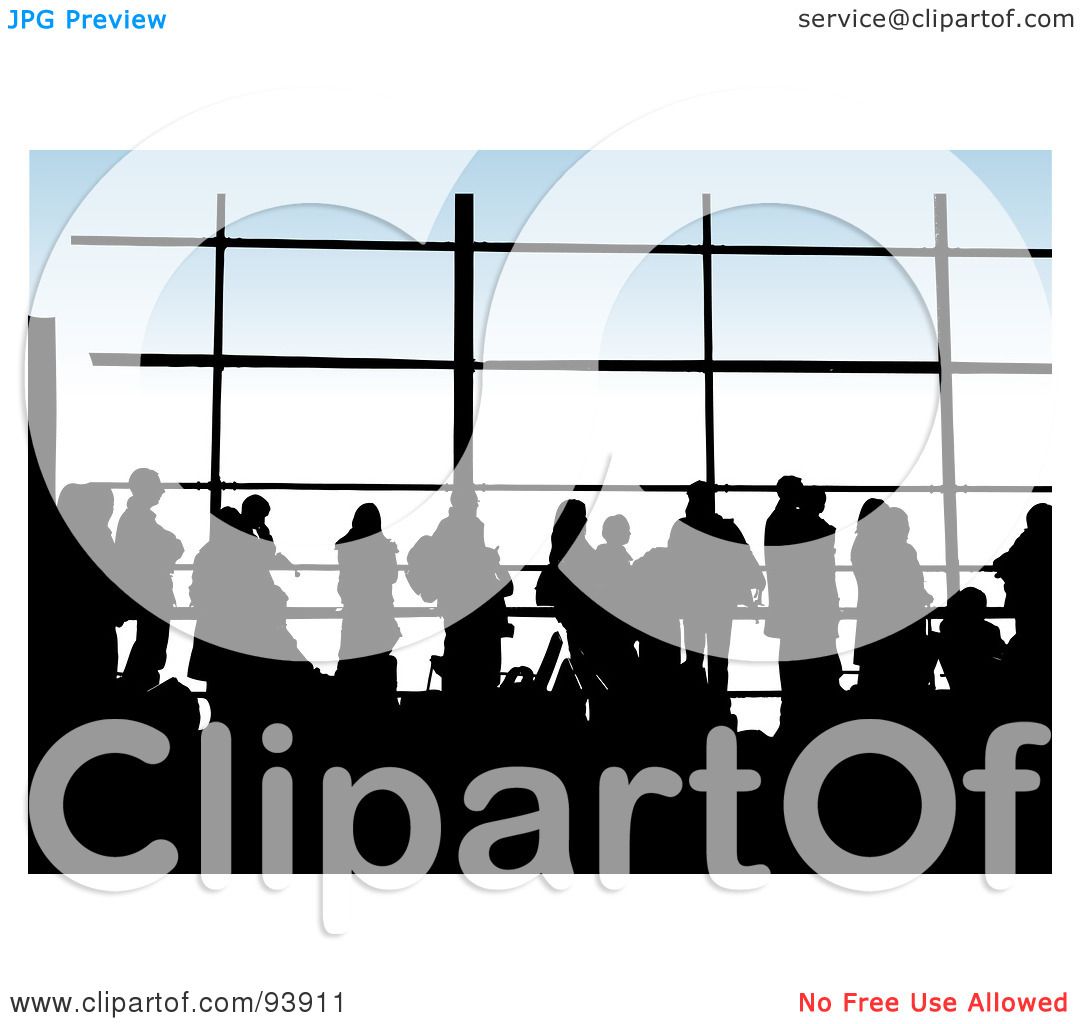 1080x1024 Royalty Free (Rf) Clipart Illustration Of Silhouetted People