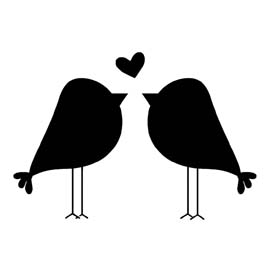 270x270 Love Birds Stencil Free Stencil Gallery