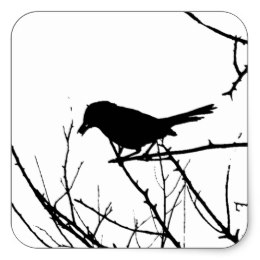 260x260 Custom Love Birds Silhouette Stickers Zazzle.ca
