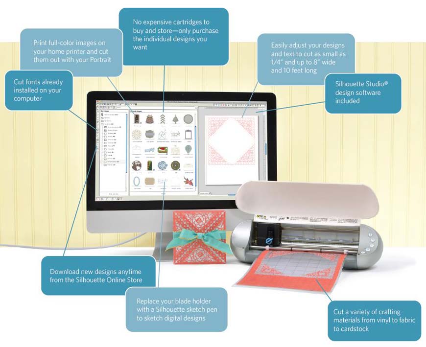 870x709 Silhouette Portrait Electronic Cutting Tool Cameo Cut Machine