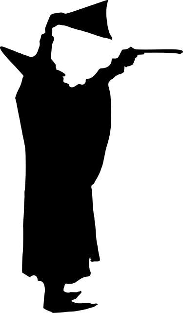 375x640 Magician Silhouette