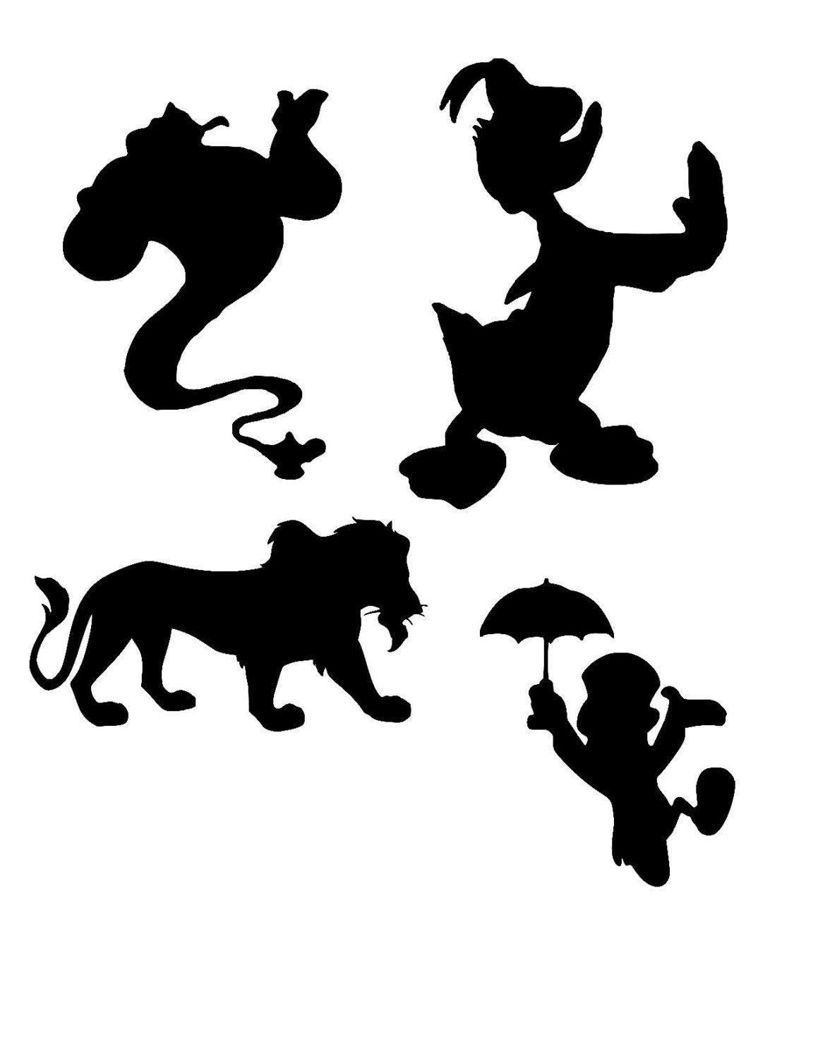 1159x1500 Disney Silhouette Svg, Disney Svg, Donald Svg, Disney Genie Svg