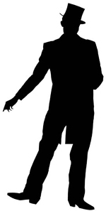 Silhouette Magician at GetDrawings | Free download