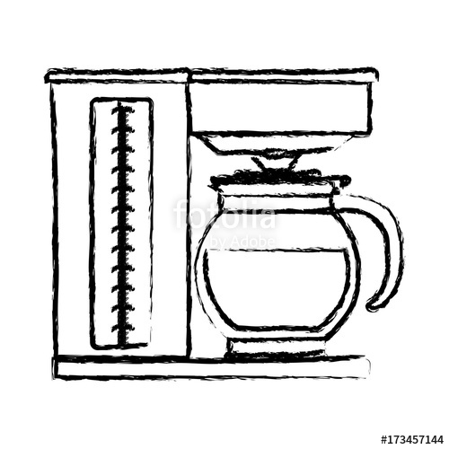 500x500 Coffee Maker With Glass Jar Silhouette Monochrome Blurred