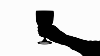 320x180 View Of Male Silhouette Holding Hands Up While Looking On Horizon