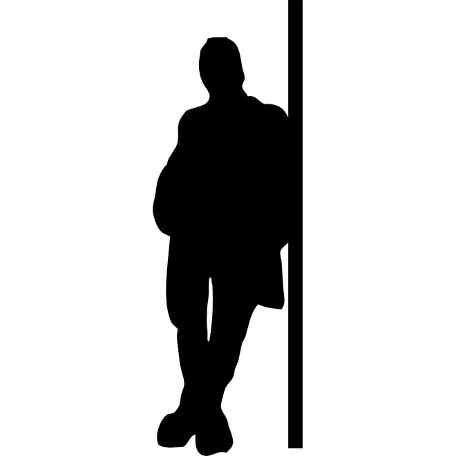 660x660 Man Silhouette Free Vector 123freevectors