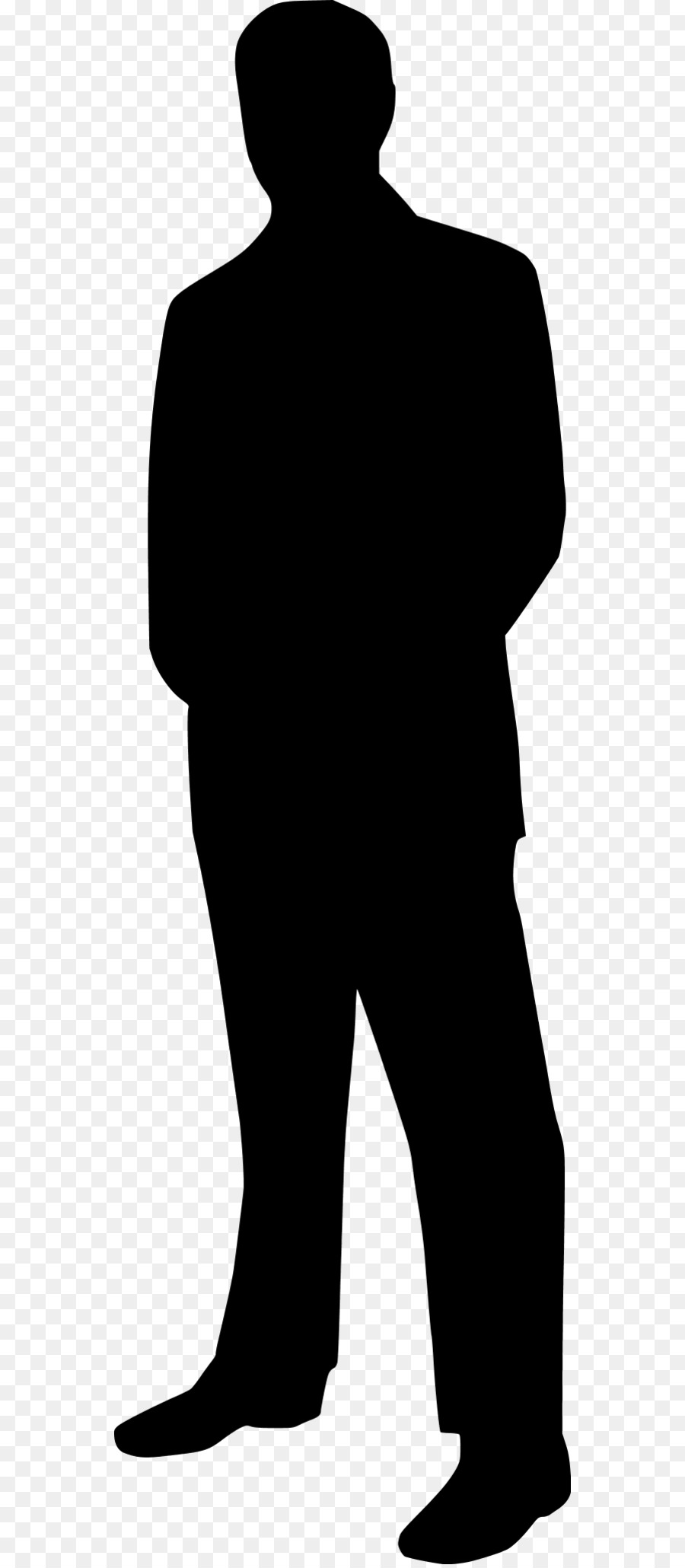 900x2060 Silhouette Man Clip Art