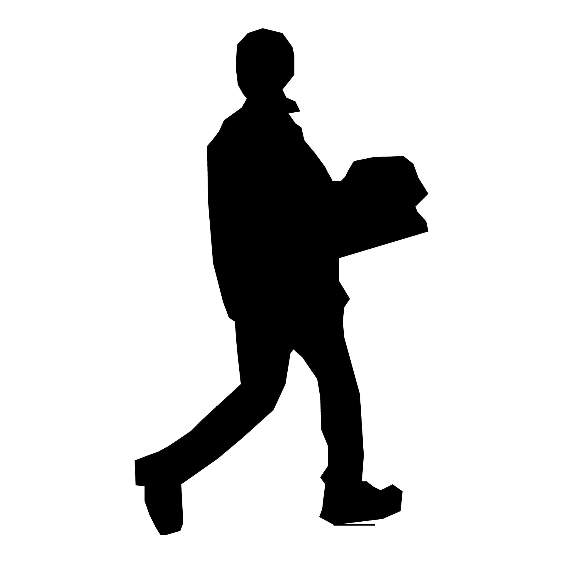 1920x1920 Silhouette Man With Laptop Free Stock Photo