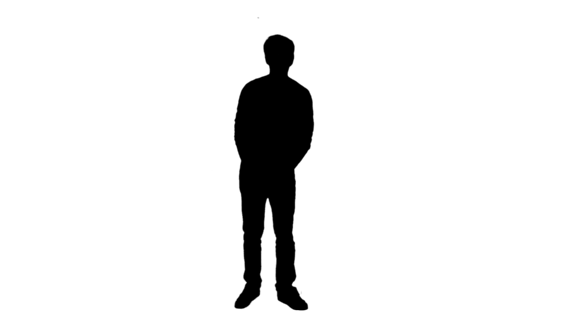 1920x1080 Stand Alone Posing Man Silhouette