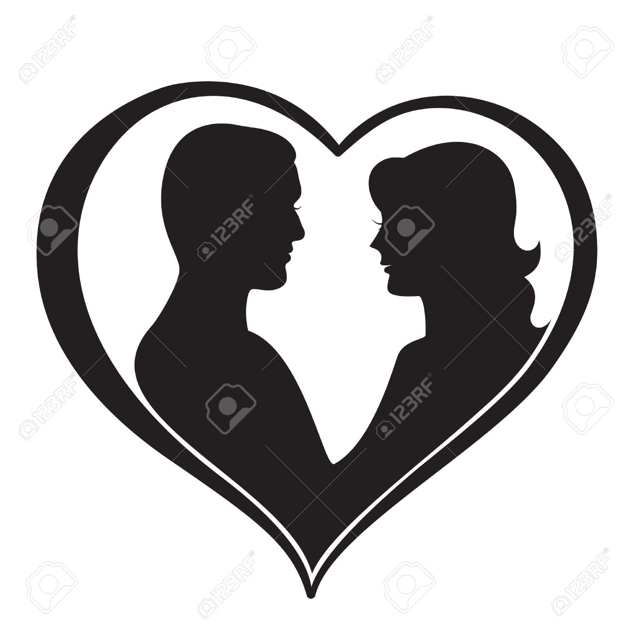 1300x1300 Heart Silhouette Clipart