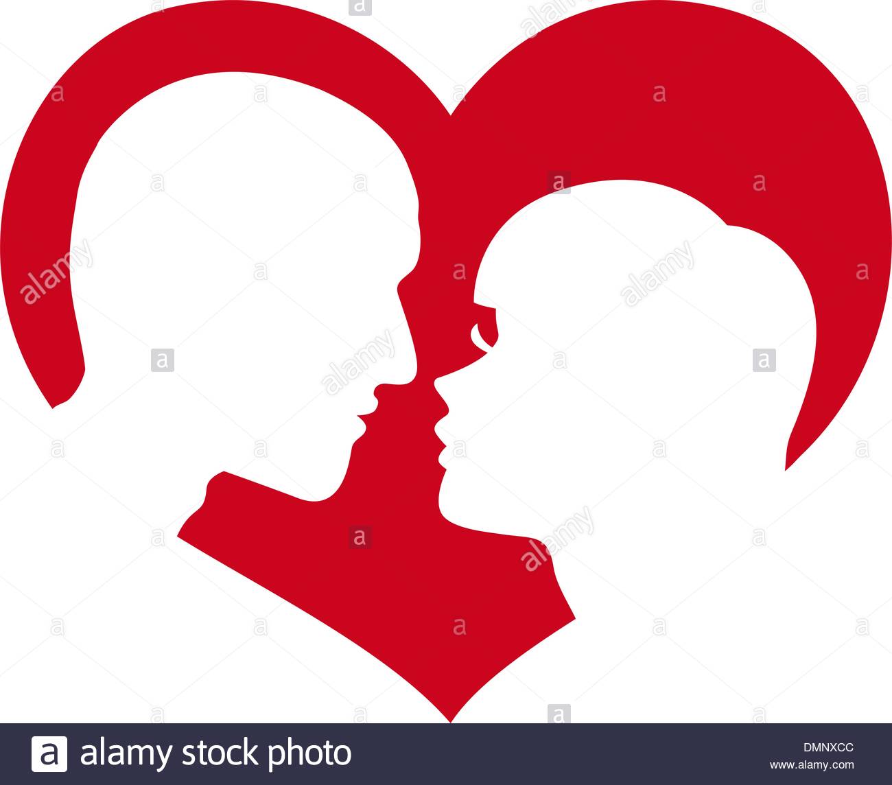 1300x1144 Man And Woman Silhouette In Heart Shape Stock Vector Art