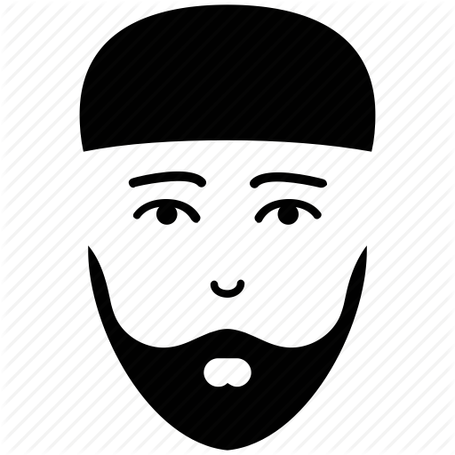 512x512 Avatar, Male Silhouette, Man Beard, Muslim Man, Muslim People Icon