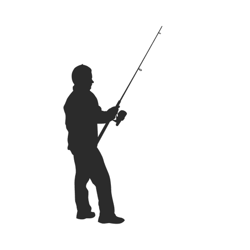 Silhouette Man Fishing at GetDrawings | Free download