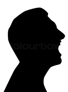 239x320 Profile Picture Silhouette, Man Head, Black, On White Background