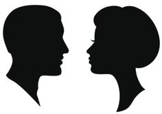 236x166 16 Men's Head Silhouette Men's Head Profiles Clipart Vector