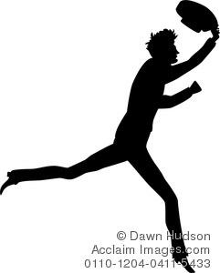 241x300 Illustration Of Simple Vintage Style Silhouette Of A Man Running