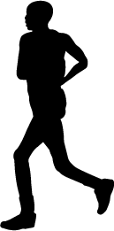 129x261 Man Running Silhouette Silhouette Of Man Running