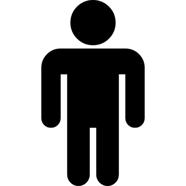 626x626 Man Standing Black Silhouette Icons Free Download