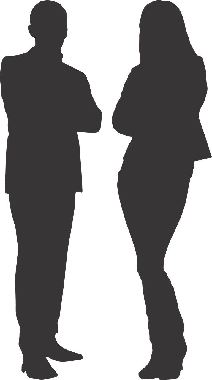 714x1280 Silhouette Man And Woman Transparent Png