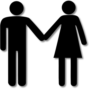 300x300 Clipart Man And Woman Holding Hands Silhouette