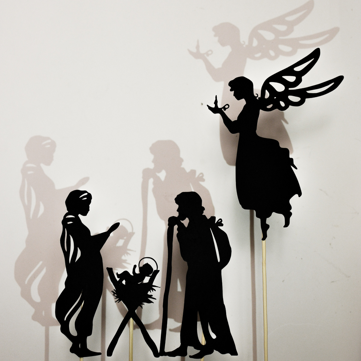 1200x1200 Christmas Nativity Scene Shadow Puppet Printables