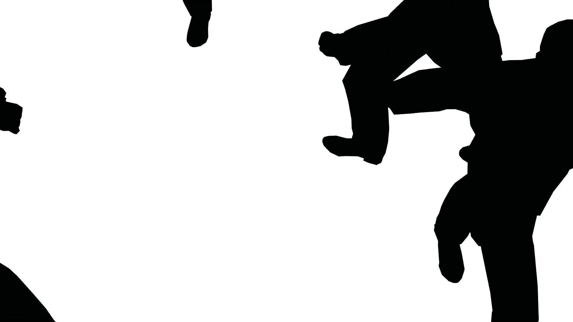 1920x1080 Silhouette Group Of People Marching In Cross Zoom In Stock Video