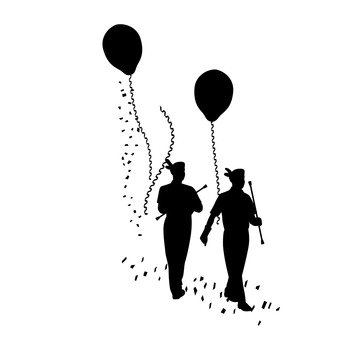 340x340 Free Silhouette Vector An Illustration, Show