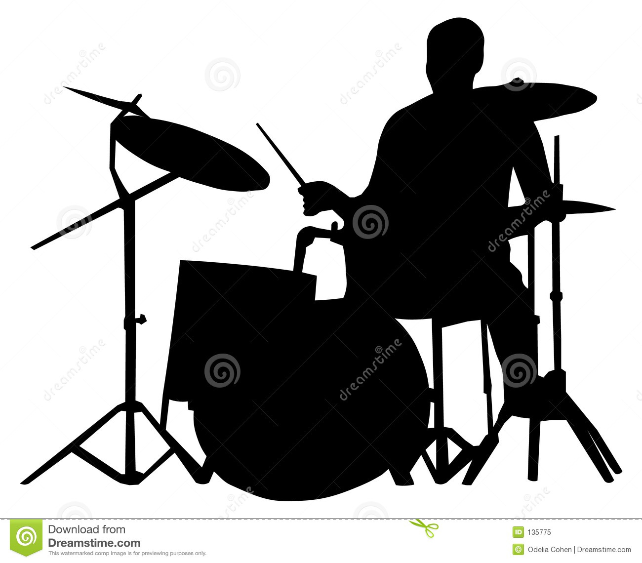 1300x1140 Marching Band Drummer Silhouette