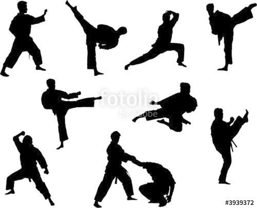 Silhouette Martial Arts at GetDrawings | Free download