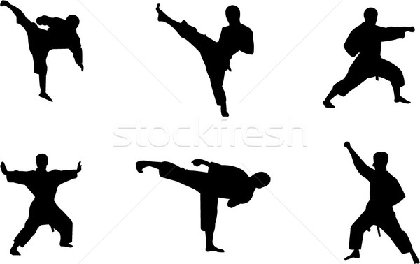 Silhouette Martial Arts at GetDrawings | Free download