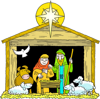 400x397 Mary Joseph And Baby Jesus Silhouette Nativity Clipart