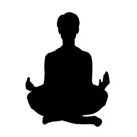 270x270 Meditation Silhouette 01 Stencil Free Stencil Gallery