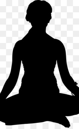 260x420 Silhouette Meditation Clip Art