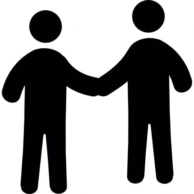 626x626 Men Meeting Silhouette Icons Free Download