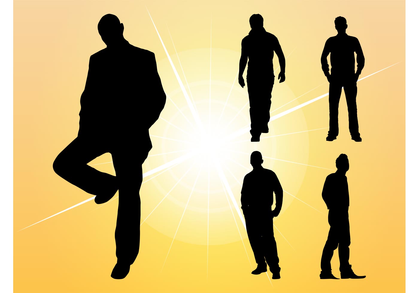 1400x980 Silhouette Men