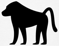 190x148 Baboon Silhouette By Azza1070 Spreadshirt