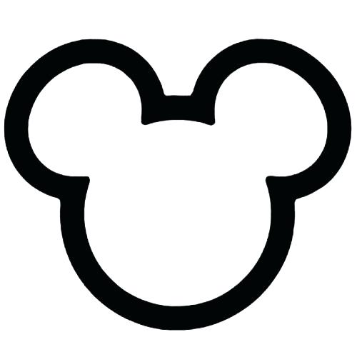 500x500 Mickey Mouse Head Silhouette As Well As Mickey Mouse Silhouette