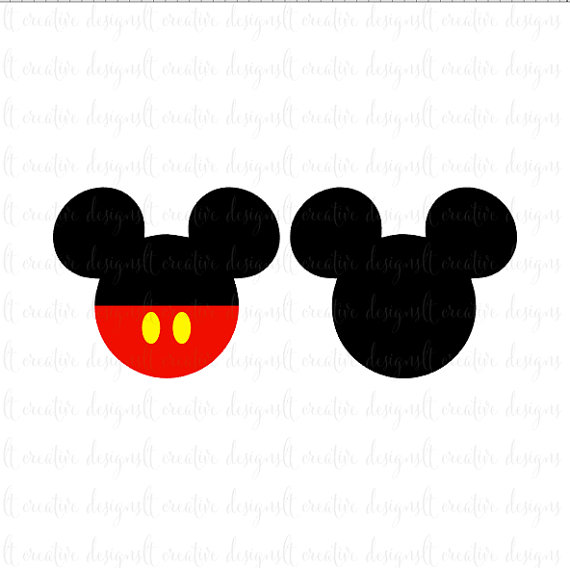 570x568 Mickey Mouse Svg, Mickey Mouse Head Svg, Mickey Mouse Ears Svg