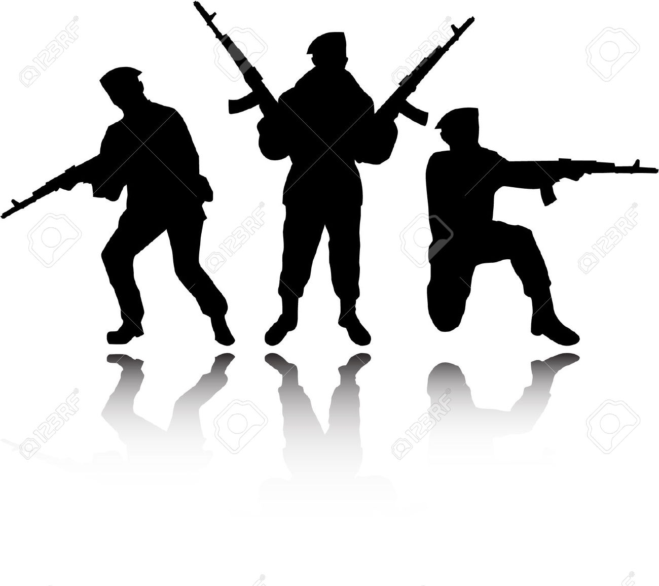 1300x1155 Clip Art Military Silhouette Clip Art