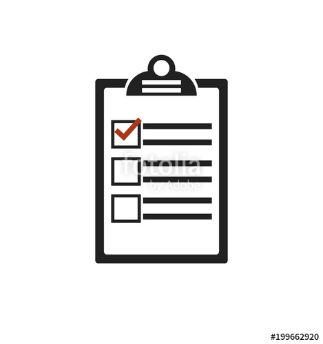 469x500 Simple Black Icon Isolated On White Background. Notepad Silhouette