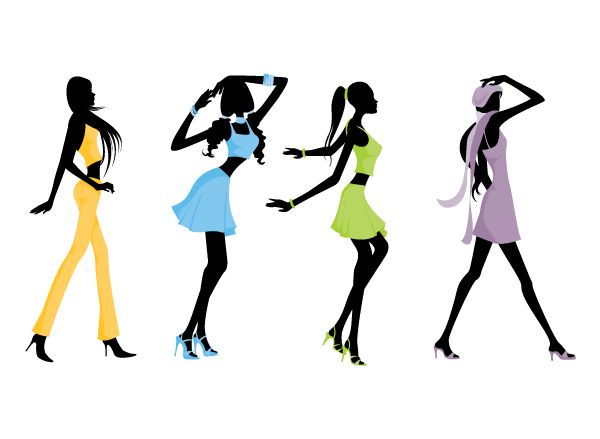 600x439 Model Clipart Women'S