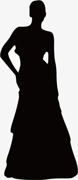255x586 Silhouette Model, Silhouette Figures, Model, Clothing Png