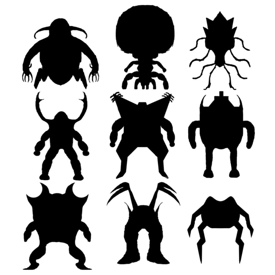 894x894 Monster Silhouettes By King Of Vamps