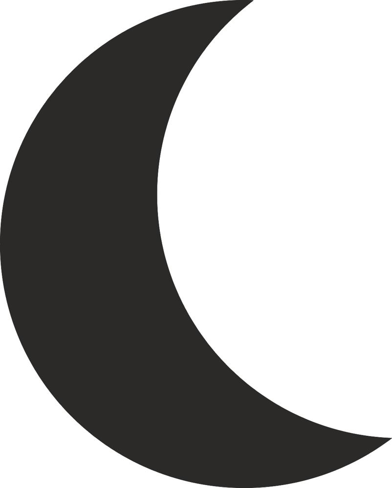 802x1000 Moon Silhouette Vector Dxf File Free Download