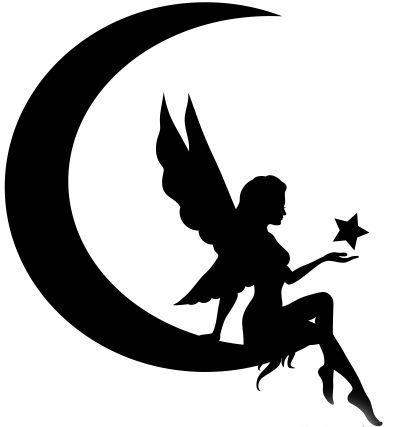 400x427 Tinkerbell Fairy Silhouette Moon