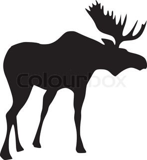 295x320 Silhouette Of Moose My Board Moose, Silhouette