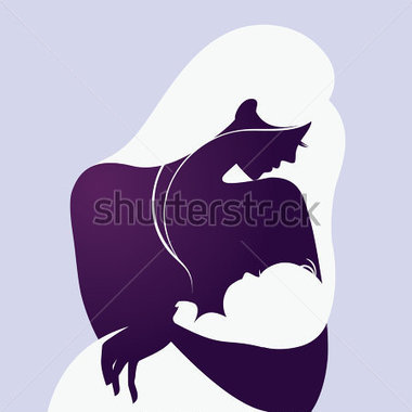 380x380 Mother And Baby Silhouette Clip Art