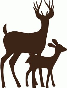 228x300 Mother And Baby Clipart Deer